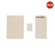 image 1 of XD Collection Micki infinity Notepad And Pencil Set (Pack of 6) - White - One Size White