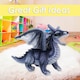 image 8 of Dragon Grey Soft Toy Realistic Looking Dragon Plushe Cuddly Fantasy 25cm Grey