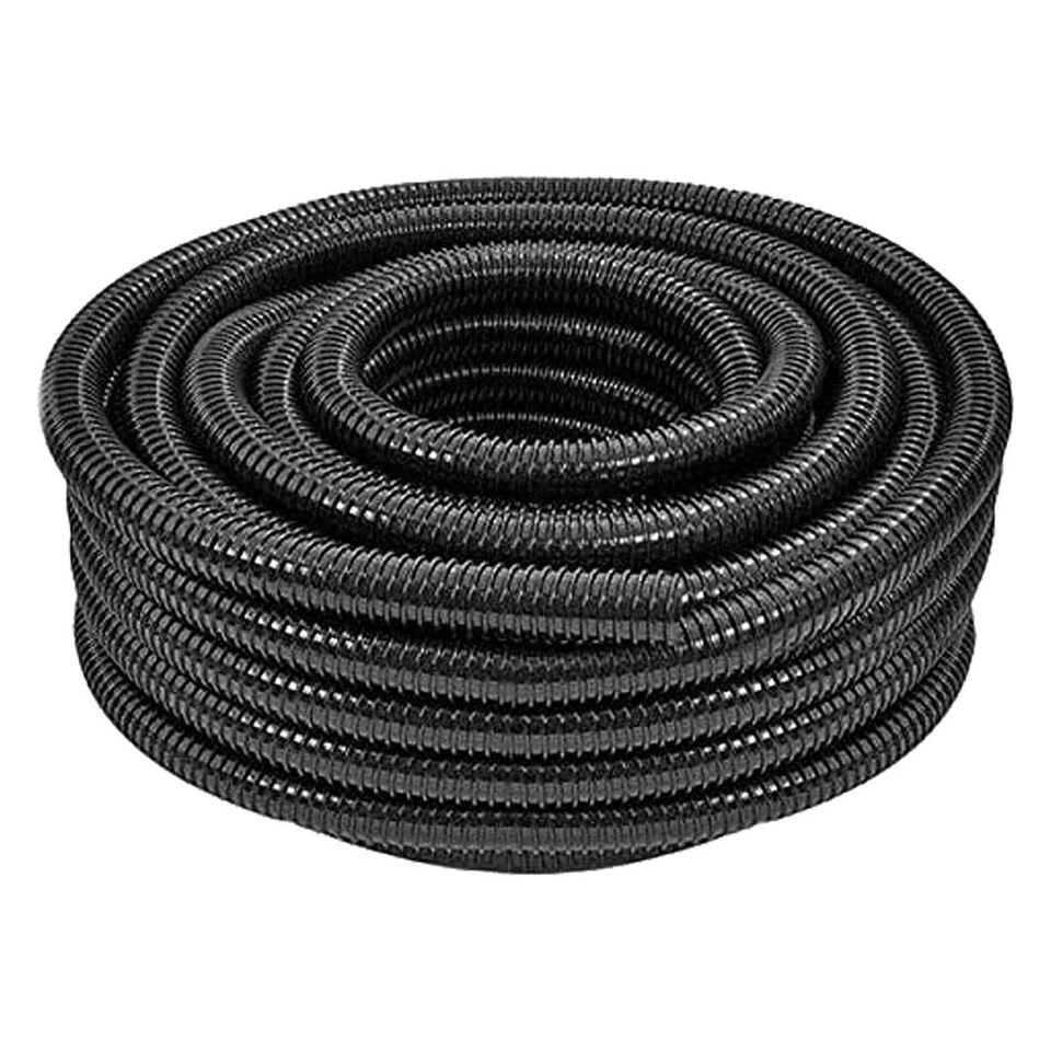 image 1 of SPARES2GO Cable Conduit Flexible Tube Tidy Sleeve Pipe (10m Length x 32mm Diameter)