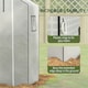 image 6 of Outsunny PE Greenhouse Cover Replacement with Door and Mesh Windows, Green