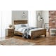 image 2 of Rustic Oak Bedside Drawers - 2 Drawers