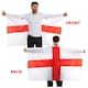 image 5 of Pack of 1 England Set - Flag Cape, Lion Hat & Tattoos | Red | One Size