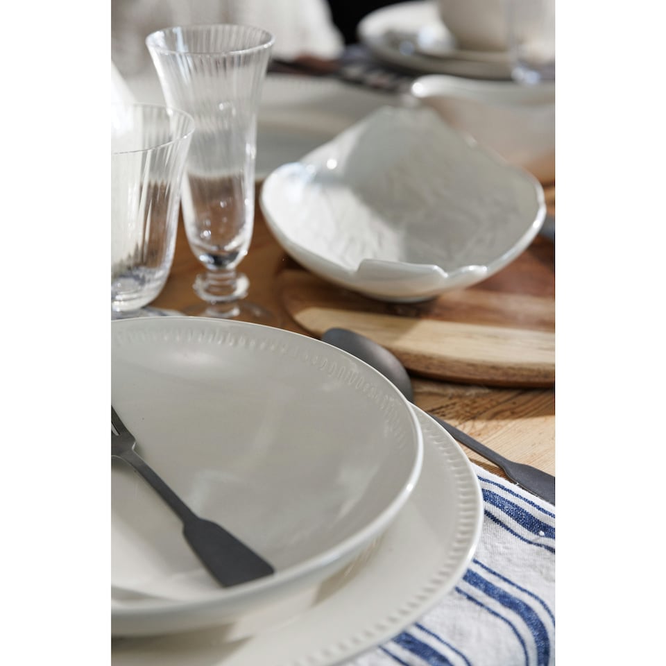 image 1 of Mikasa Serving Dish Cream Stoneware Artichoke 30.5cm | White