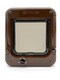 image 1 of Closer Pets Rotary 4-Way-Locking Cat Flap - Brown (CP358B)