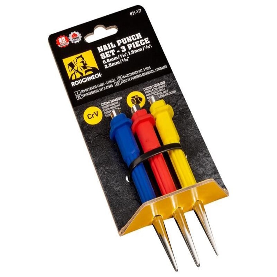 image 1 of Roughneck - Nail Punch Set, 3 Piece