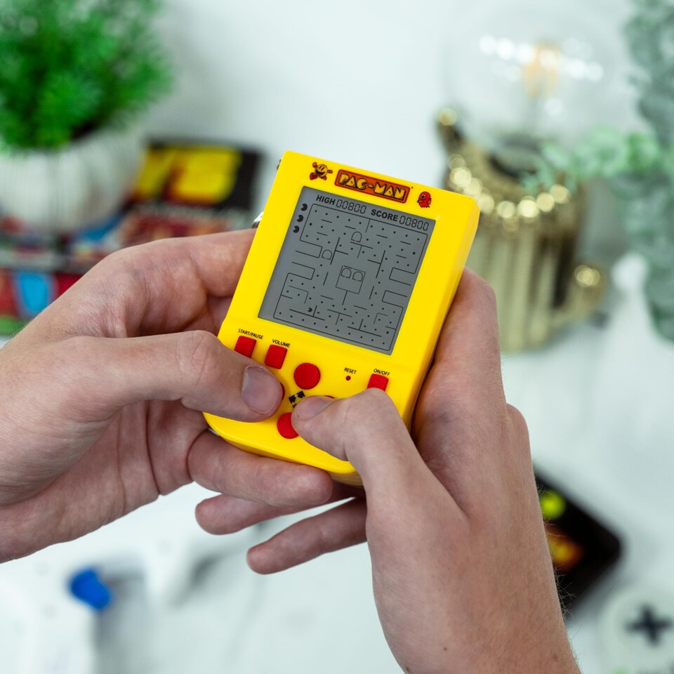 image 1 of PAC-MAN Mini Arcade Keychain LCD Handheld Game with Original Sounds