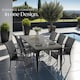 image 8 of Garden Chair Girona - polyrattan & steel, weather & sun resistant, stackable - Set of 2 Black