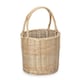 image 2 of Wicker Round Upright Kindling Shopping Basket Brown | Brown | One Size