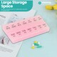 image 9 of 2 Times A Day Weekly Pill Organiser, 14-Compartment Pill Case - 3pcs