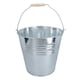 image 2 of 15L Galvanised Steel Metal Bucket Pail Water Coal Fire Greenhouse Garden Plants 2pc
