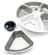 image 6 of Cat Mate Stainless Steel Bowl Inserts x 5 for C500 5-meal Automatic Pet Feeders | Silver