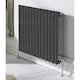 image 1 of 600mm (H) x 780mm (W) - Anthracite Horizontal Radiator (Paris) - DOUBLE Panel - (0.6m x 0.78m) - Depth 79mm