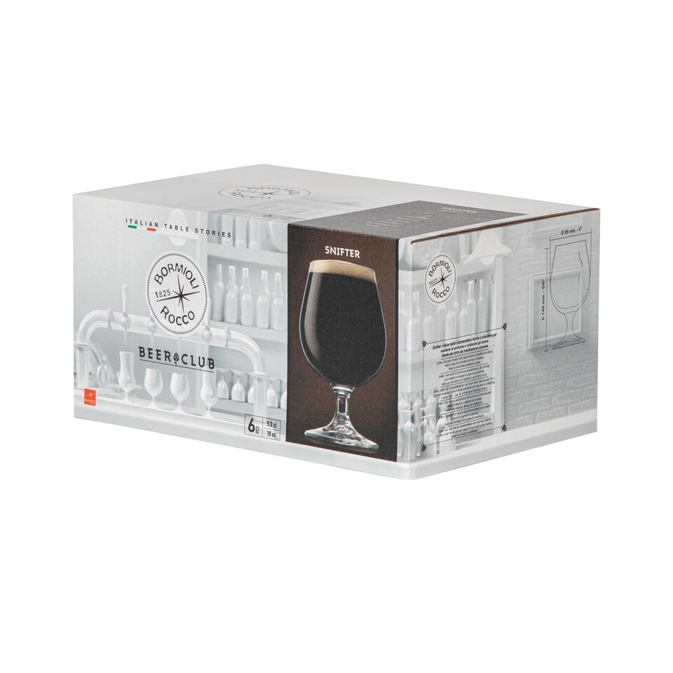 image 1 of Bormioli Rocco Snifter Beer Glasses - 530ml