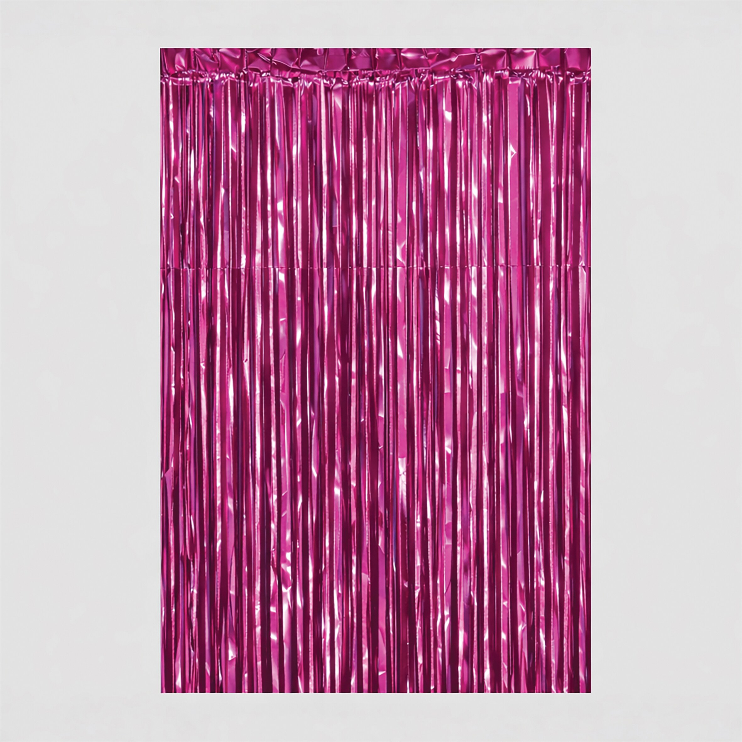 Netagon Metallic Tinsel Curtain 3M x 1M Pink