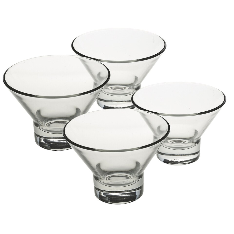 image 1 of Bormioli Rocco 37.5cl Ice Cream Sundae Dessert Glasses Set | Clear | 4