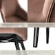 image 5 of Dining Chair Marilyn - with armrests, padded, velvet look, black steel legs | Brown | brown/black | 1
