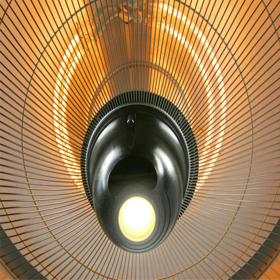 image 1 of Patio Heater in White Infrared Hanging 1.5kW IP34