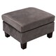 image 1 of Plush Velvet Footstall in Mink