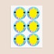 image 3 of Hawaiian Design Round Stickers 88mm - Sheet of 6