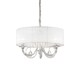 image 1 of Swan  3 Light Multi Arm Ceiling Pendant Chrome, Glass Three, E14