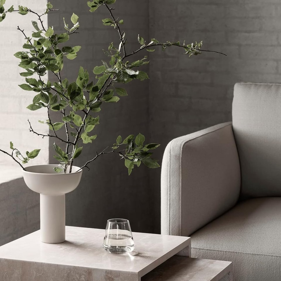 image 1 of Blomus Miyabi Stoneware Vases L - Moonbeam