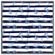 image 4 of Blue anchors on navy striped background (Picture Frame) White | L