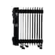 image 3 of TAIHU Oil Filled Radiator, 11 Fins, 2500W, Portable, Timer, Black - 11OH2500B14