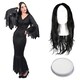 image 1 of Gothic Mother Costume - Dress, Wig & Face Paint | Black | L
