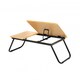 image 3 of Oypla Portable Folding Laptop Notebook Tablet Computer Table Desk Stand Brown