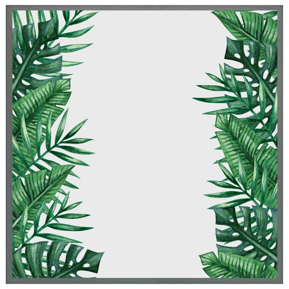 image 1 of Half botanical border (Picture Frame) White | XS