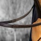 image 6 of LeMieux Rubber Half lined Reins Brown | Pony