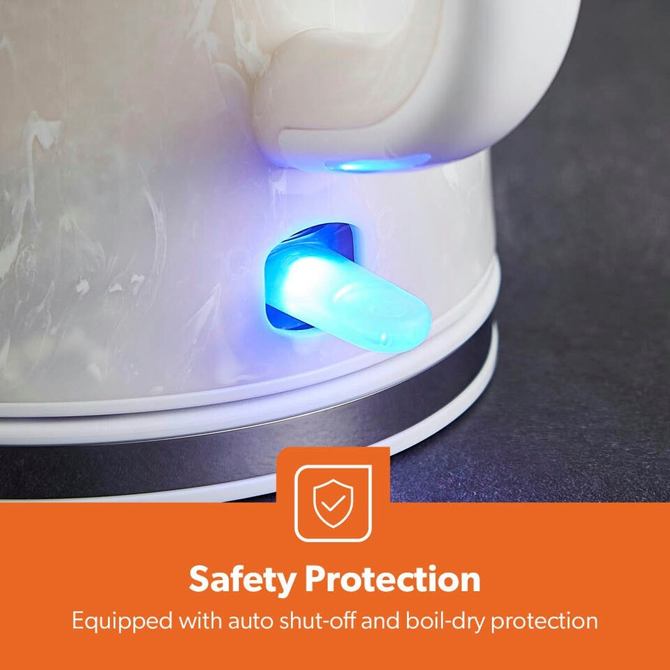 image 1 of GEEPAS  1.7L Skye Electric Kettle | 2200W Premium Kettle,  White
