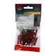 image 2 of Timco - Red Plastic Plugs with Screws (Size 30mm Red Plug, 4.0x40 Screw - 25 Pieces)