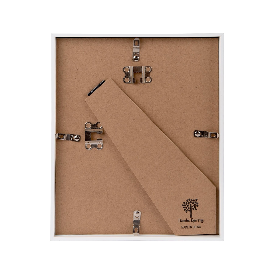 image 1 of Nicola Spring 3D Deep Box Photo Frame - 8" x 10" - White