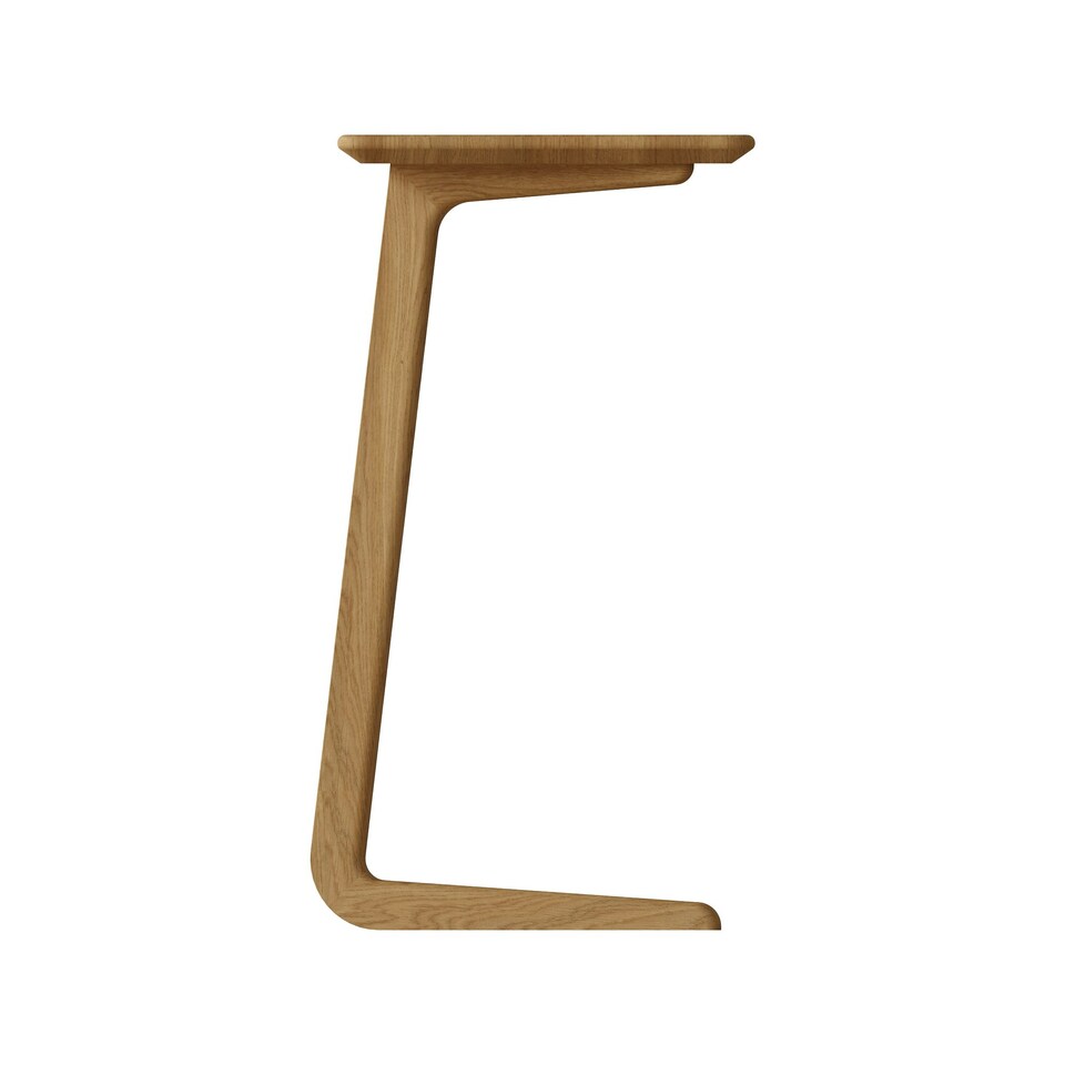 image 1 of Newark Ash Angled Sofa Tablet Table Brown