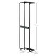 image 7 of HOMCOM Metal Towel Rack Wall Mounted, 3 Bar Towel Rail for Bathroom, Black