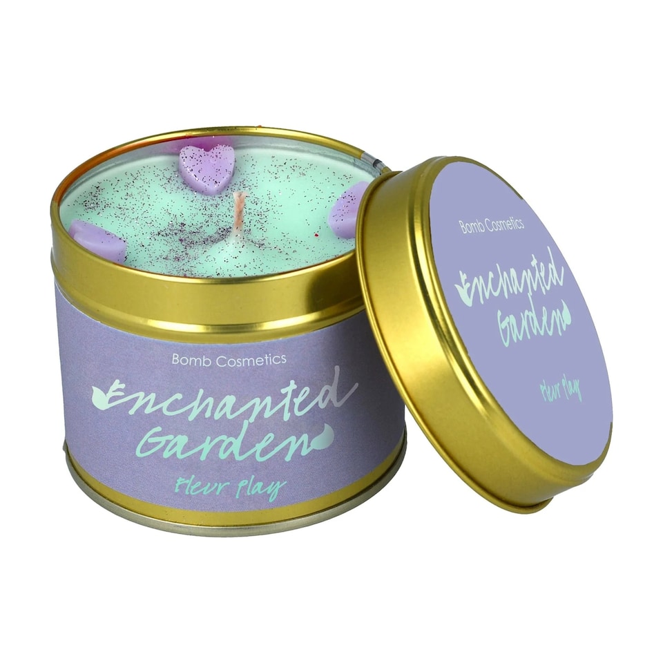 image 1 of Bomb Cosmetics Scented Tinned Candle Enchanted Garden