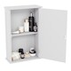 image 9 of Bath Vida Priano 1 Door Wall Mounted Bathroom Cabinet, White