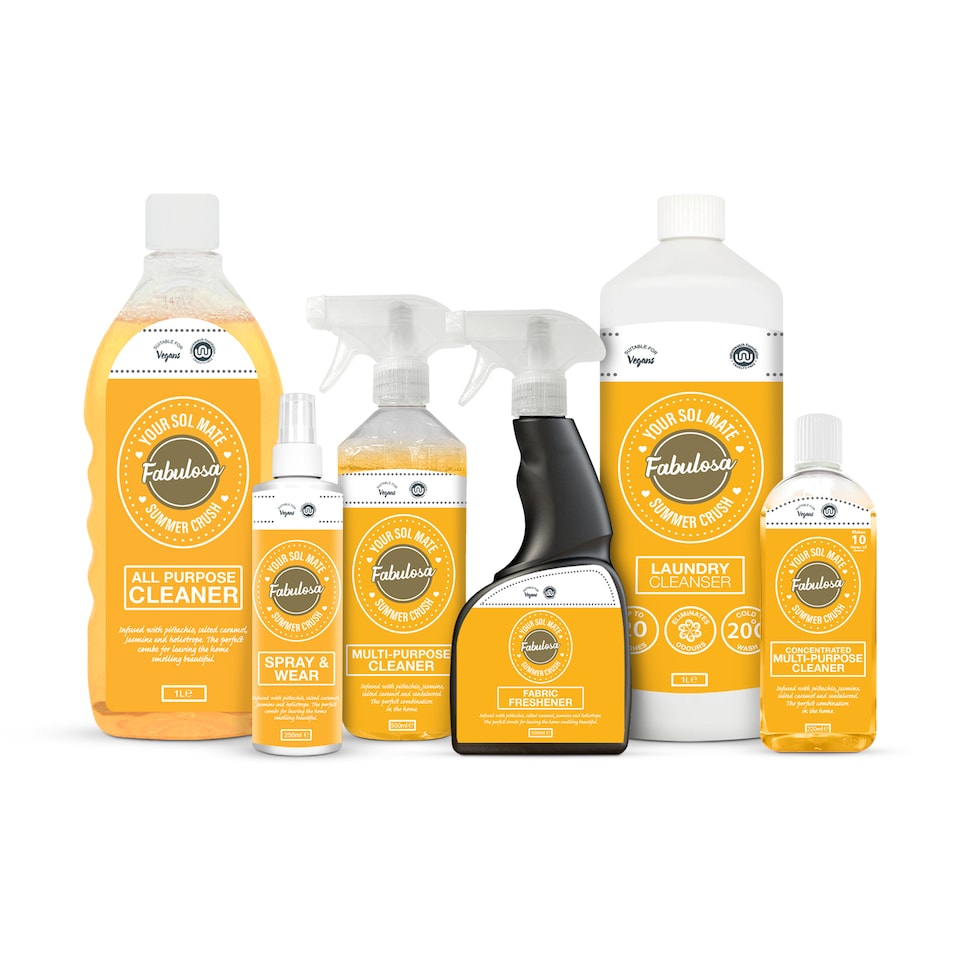 image 1 of Fabulosa Your Sol Mate Summer Crush Home Cleaning Bundle 6 Piece