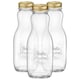 image 1 of Bormioli Rocco Quattro Stagioni Glass Juice Bottles with Screw Top Lid - 1L - Pack of 3 Clear | One Size