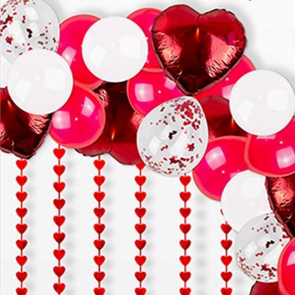 Assorted Red Balloon Arch Kit