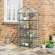 image 2 of Outsunny Portable 4-Tier Mini Greenhouse Plant Grow House Shed w/ Clear Cover