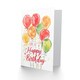 image 2 of Simple Colourful Balloons Watercolour Man Birthday Card