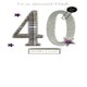 image 2 of Dad 40th Special Birthday Greeting Card Hand-Finished Champagne Cards