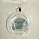 image 1 of Personalised Cosy Christmas Glass Bauble