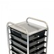 image 2 of Oypla 10 Drawer Storage Mobile Makeup Salon Trolley Portable Storage Organiser Black