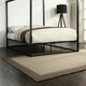 image 5 of Ashwell Modern Four 4 Poster Black Metal Bed Frame (Double)