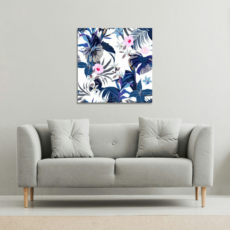 image 1 of Winter Tropical (Canvas Print) 61 x 61 x 4cm