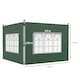 image 5 of Outsunny Gazebo Side Panels for 3x3(m) or 3x4m Pop Up Gazebo, 2 Pack, Black