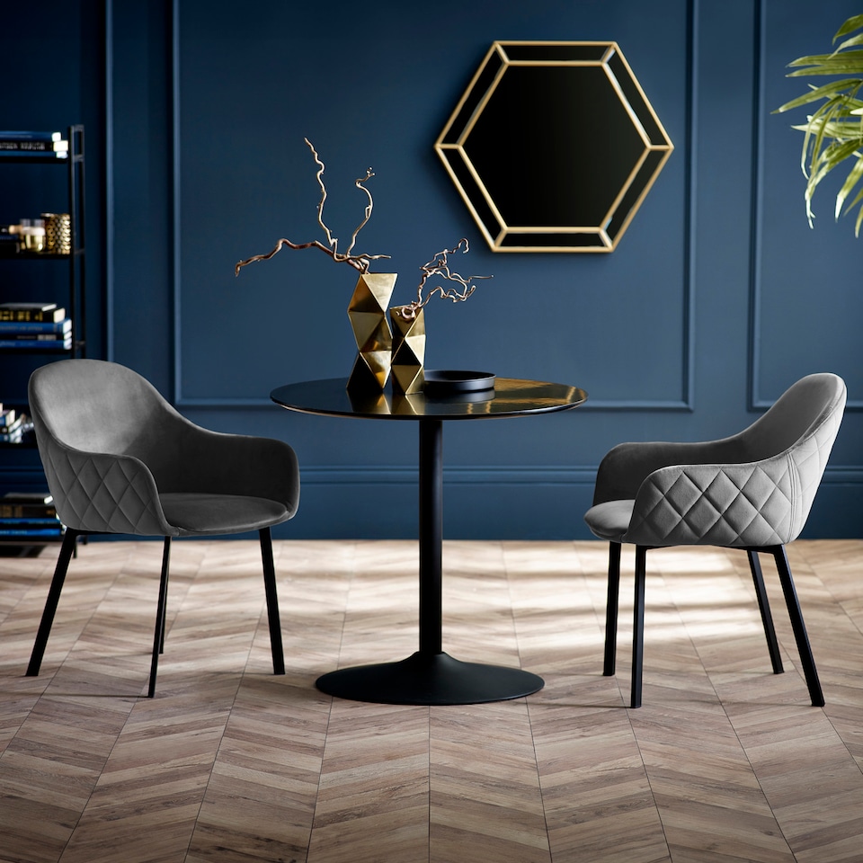 image 1 of Nero 80cm Round Table - Black